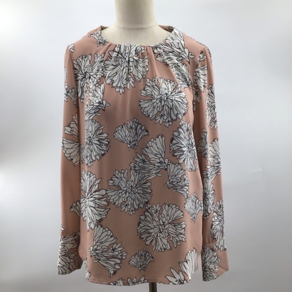 H&M Floral Blouse - Soft Pink and White - Picture 1 of 10
